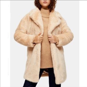 topshop faux fur coat